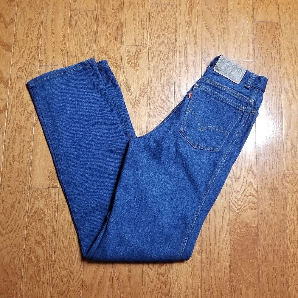 Vintage 1971 Levi's Pre-Wash Orange Tab Jeans